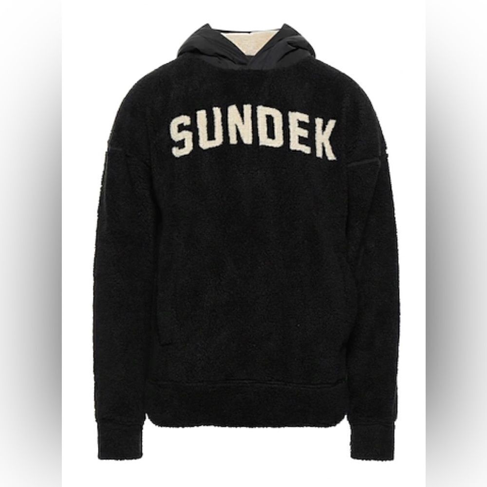 SUNDEK MENS HOODED FLEECE BLACK NEW WITG TAGS SIZE LARGE